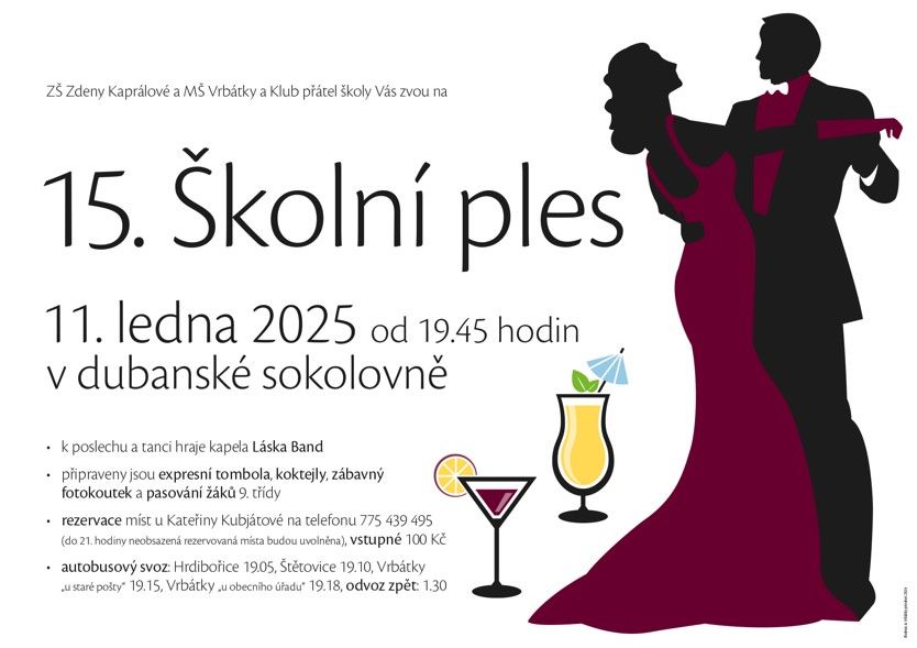 Školní ples 2025